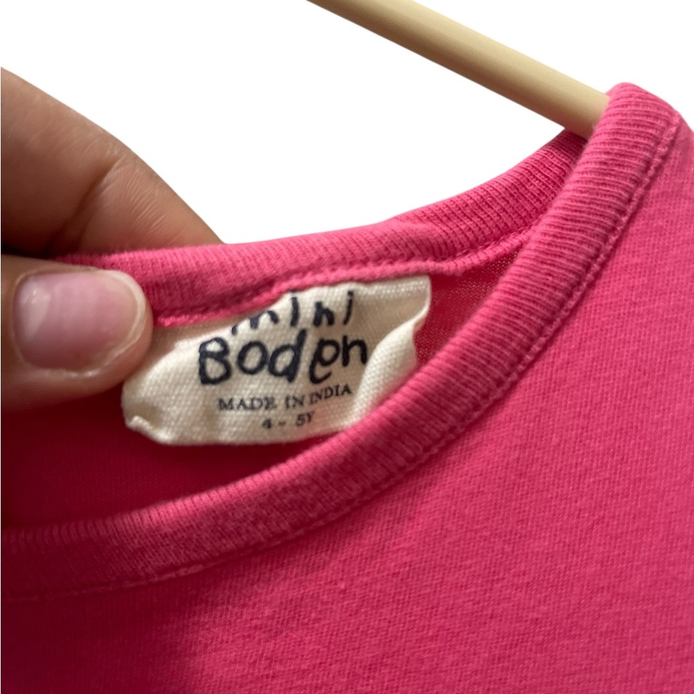 Mini Boden Pink Layered Ruffle Dress - Picture 2 of 3